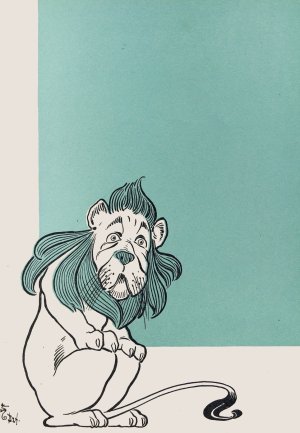 The Cowardly Lion by William Wallace Denslow Oil Painting
