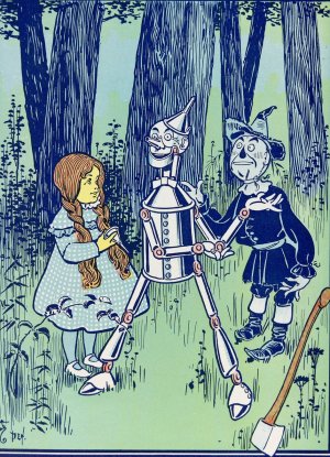 This is the great comfort, said the Tin Woodman Oil painting by William Wallace Denslow