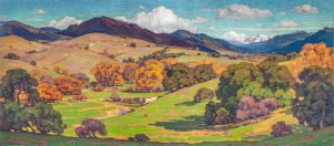 California Landscape by William Wendt Oil Painting