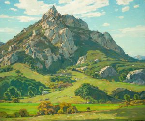 Where Nature's God Hath Wrought William Wendt by William Wendt Oil Painting