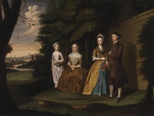 The Wiley Family by William Williams Oil Painting