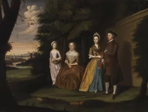 The Wiley Family by William Williams Oil Painting