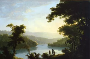 Meeting of the Watersnbsp;(also known as The Meeting of the Potomac and Shenandoah Rivers at Harper's Ferry) Oil painting by William Winstanley