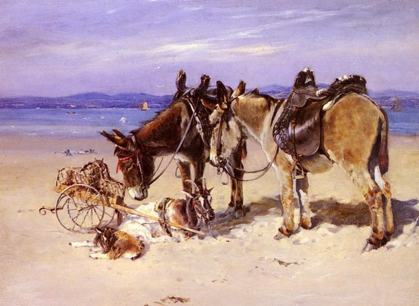 Morecambe Bay by William Woodhouse - Hand-Painted Oil Painting Reproduction