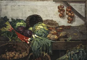 The Vegetable Stall by William York Macgregor Oil Painting
