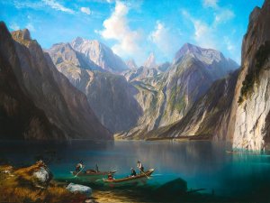 Konigsee by Willibald Wex Oil Painting