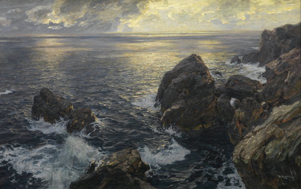 Meeresweite by Willy Hamacher - Hand-Painted Oil Painting Reproduction
