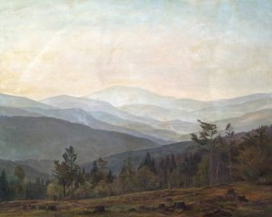 Bayrische Landschaft Bayrischer Wald by Willy Ter Hell Oil Painting