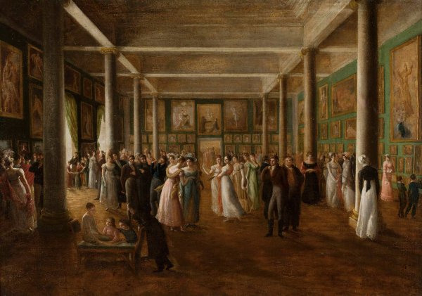 Main Product Photo of Reception at the exhibition Painting by Wincenty Kasprzycki