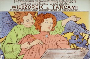 Wieczorek z tancami by Wincenty Wodzinowski Oil Painting
