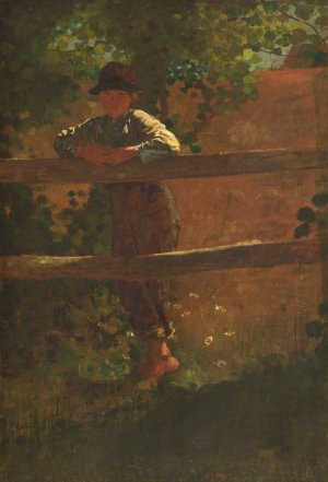 A Country Lad by Winslow Homer Oil Painting
