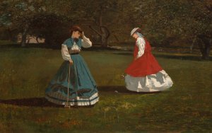 A Game of Croquet by Winslow Homer Oil Painting