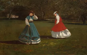 A Game of Croquet by Winslow Homer Oil Painting