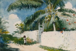 A Garden in Nassau by Winslow Homer Oil Painting