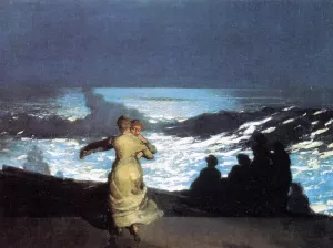 A Summer Night 2 by Winslow Homer - Oil Painting Reproduction