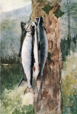 Adirondack Catch painting by Winslow Homer