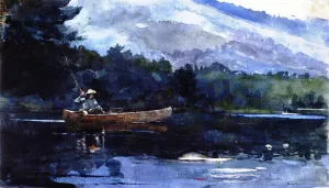 Adirondack Lake also known as Blue Monday painting by Winslow Homer