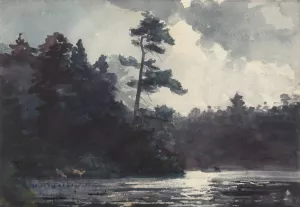 Adirondack Lake by Winslow Homer Oil Painting