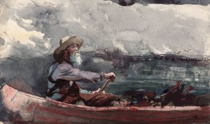 Adirondacks Guide by Winslow Homer Oil Painting