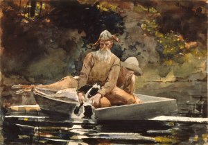 After the Hunt by Winslow Homer Oil Painting