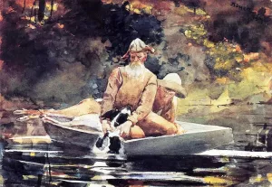 After the Hunt by Winslow Homer Oil Painting