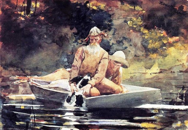 After the Hunt by Winslow Homer - Hand-Painted Oil Painting Reproduction