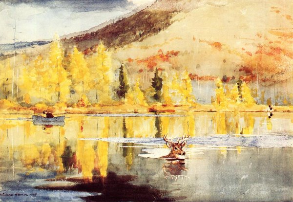 Main Product Photo of An October Day Painting by Winslow Homer