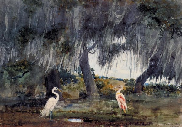 Main Product Photo of At Tampa Painting by Winslow Homer