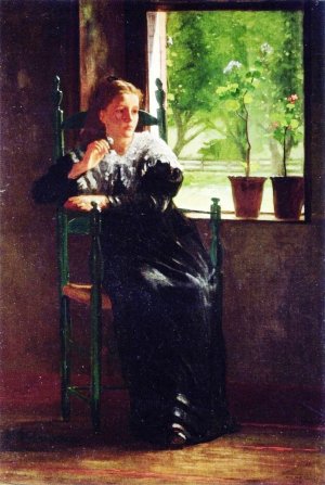 At the Window Oil painting by Winslow Homer