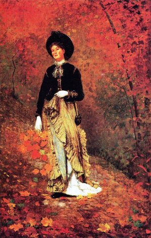 Autumn Oil painting by Winslow Homer