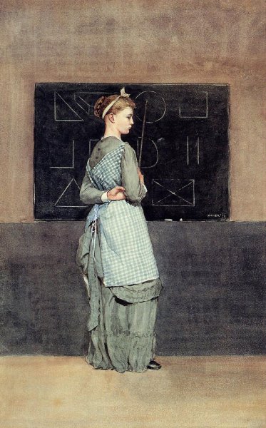 Main Product Photo of Blackboard Painting by Winslow Homer
