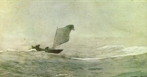 Blown Away by Winslow Homer Oil Painting