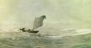 Blown Away by Winslow Homer Oil Painting