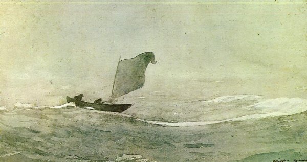 Main Product Photo of Blown Away Painting by Winslow Homer