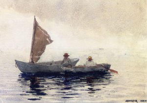 Boating Boys in Gloucester Oil painting by Winslow Homer