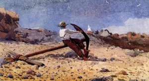 Boy with Anchor by Winslow Homer - Oil Painting Reproduction