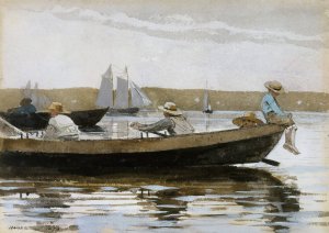 Boys in a Dory by Winslow Homer Oil Painting