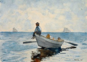 Boys in a Dory by Winslow Homer Oil Painting