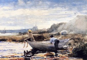 Boys in a Dory by Winslow Homer Oil Painting