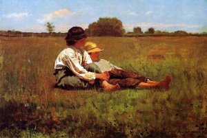 Boys in a Pasture by Winslow Homer Oil Painting