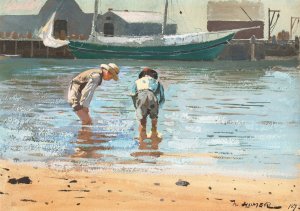 Boys Wading by Winslow Homer Oil Painting