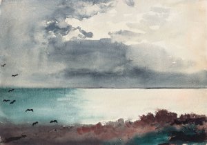 Breaking Storm, Coast of Maine by Winslow Homer Oil Painting
