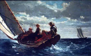 Breezing Up A Fair Wind by Winslow Homer - Oil Painting Reproduction