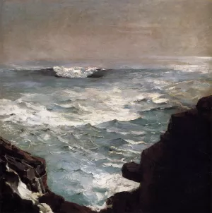 Cannon Rock Oil painting by Winslow Homer