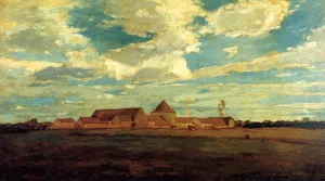 Cernay la Ville - French Farm painting by Winslow Homer
