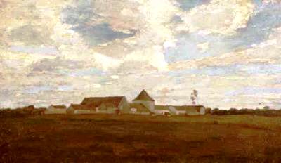 Cerney la Ville by Winslow Homer - Hand-Painted Oil Painting Reproduction