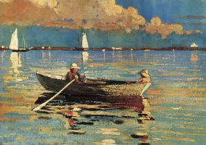 Cloucester Harbor by Winslow Homer - Oil Painting Reproduction