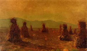 Cornfield Oil painting by Winslow Homer