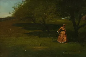 Croquet Player by Winslow Homer Oil Painting