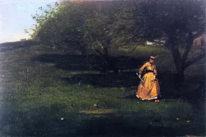 Croquet Player by Winslow Homer - Oil Painting Reproduction